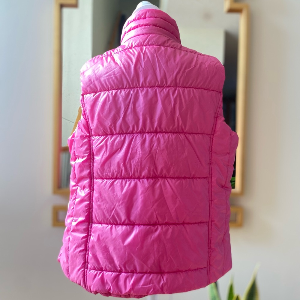 ANORAK Pink Puffer Quilted Vest sz Medium - Picture 3 of 14
